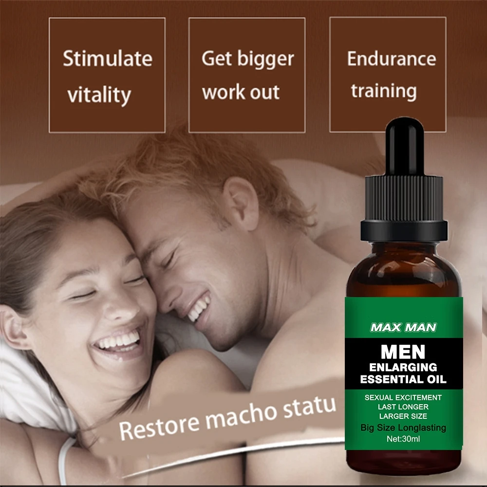 Private Label Wholesale Men Enlarging Essential Oil Men Sexual Excitement Men Last Longer Penis massage oil