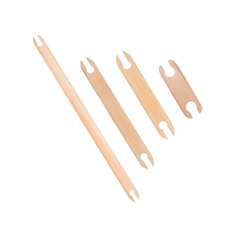 6-48 Inches Wooden Shuttles Handmade Solid Beech Wood Weaving Shuttle Lightweight for Sewing Process Knitting Yarn