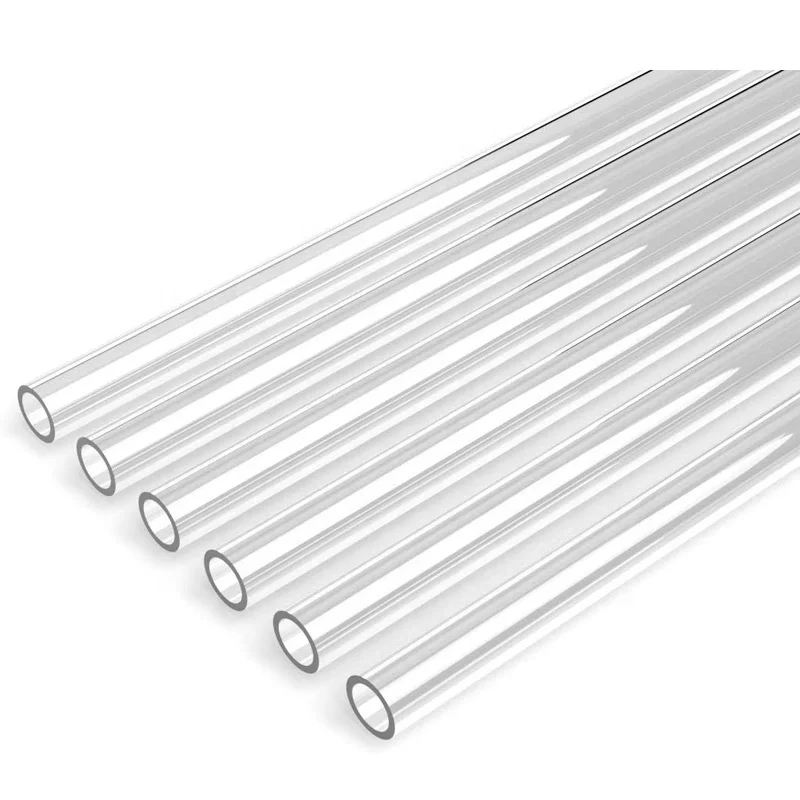 Top quality hot sale custom any size round clear acrylic tube Acrylic Pipe Rigid Round Tube