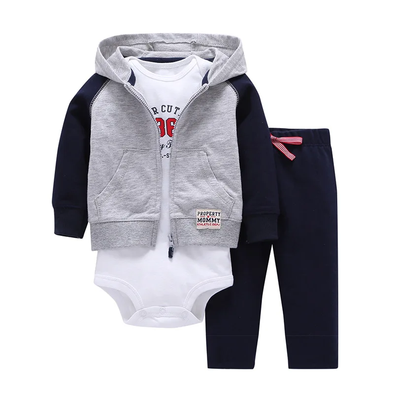 
Newborn Boy Girl 3 Pack kids wear clothes Bodysuit Jumpsuit Pant Clothes Romper Baby Clothing Sets 