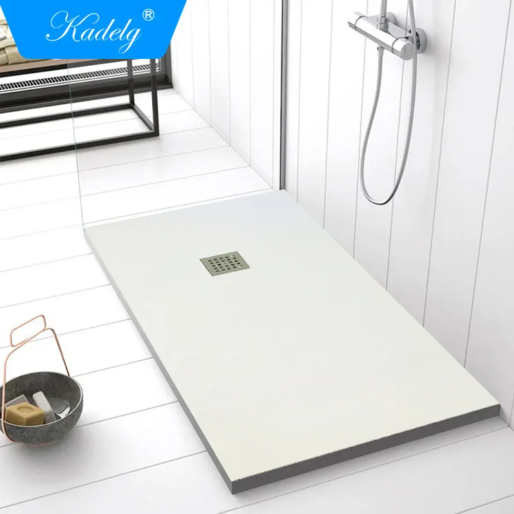 Solid Surface 80x80cm Marble Stone Resin bac douche Shower Trays