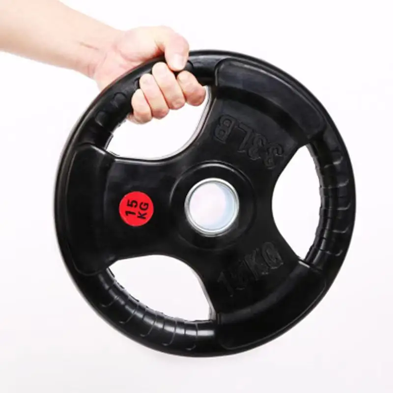 Power Lift Calibrated Weight Plate Black Rubber Weight Plate