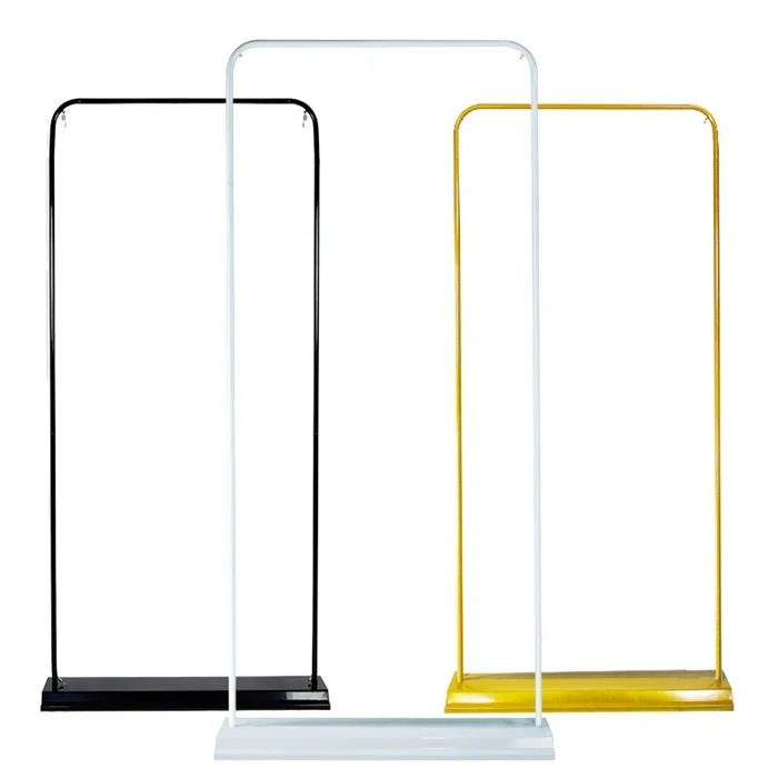 80*180cm Advertising Floor Display Banner Stand Metal Frames Door Type Banner Stand