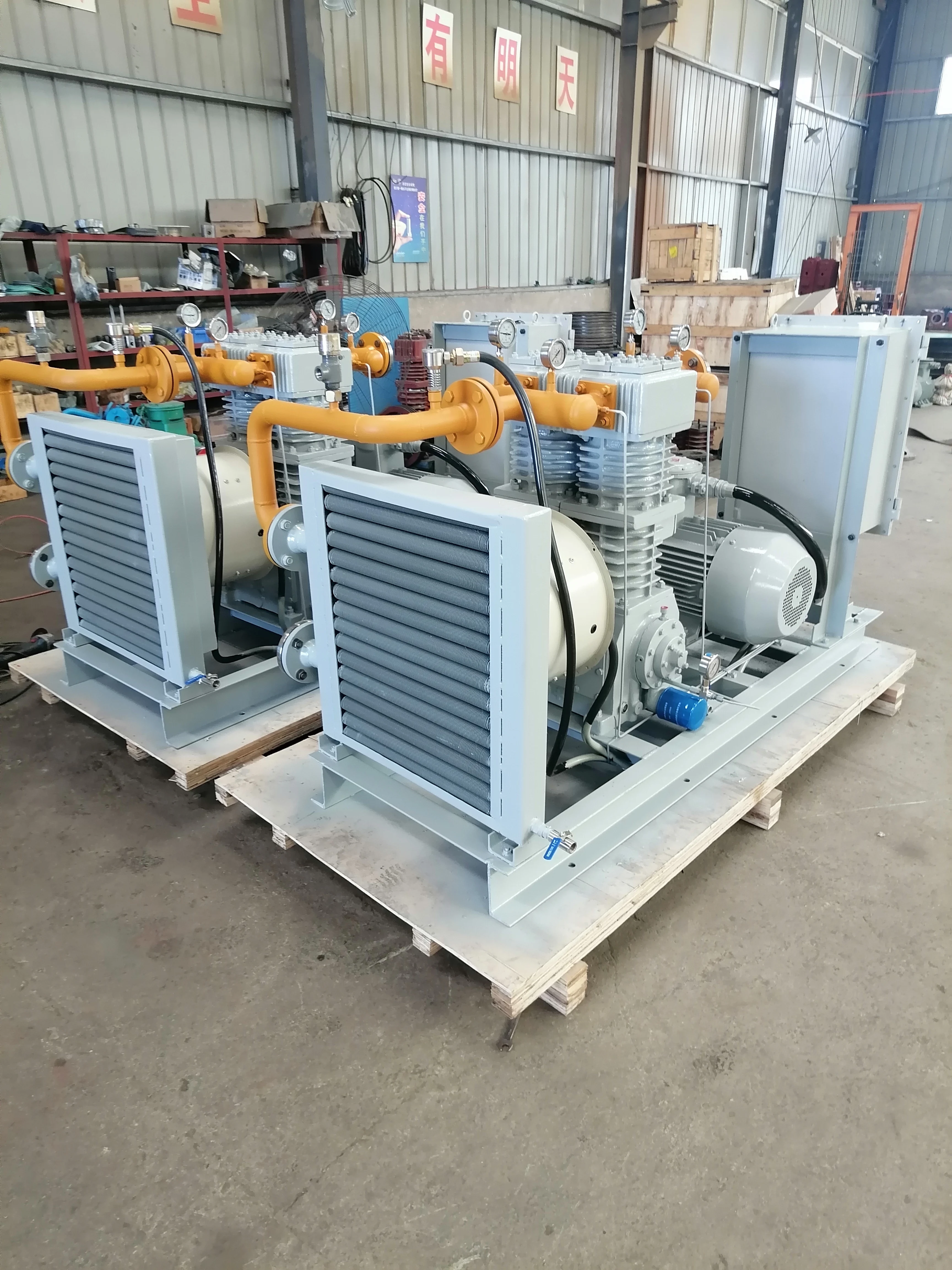 High Performance Reciprocating Oil-free Natural Gas CNG Piston Compressor For CNG Filling Station