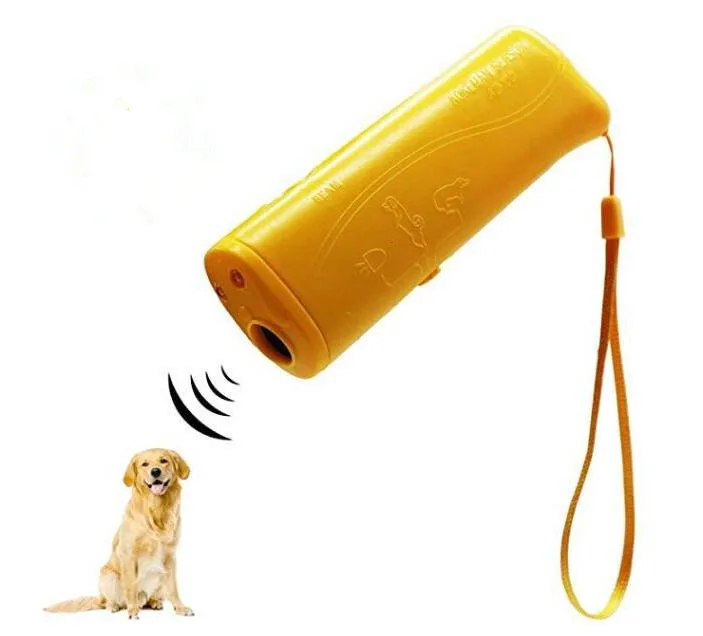 Ultrasonic Dog Repellent Dog Pet Trainer with Flashlight Anti Barking Device Pet Repeller