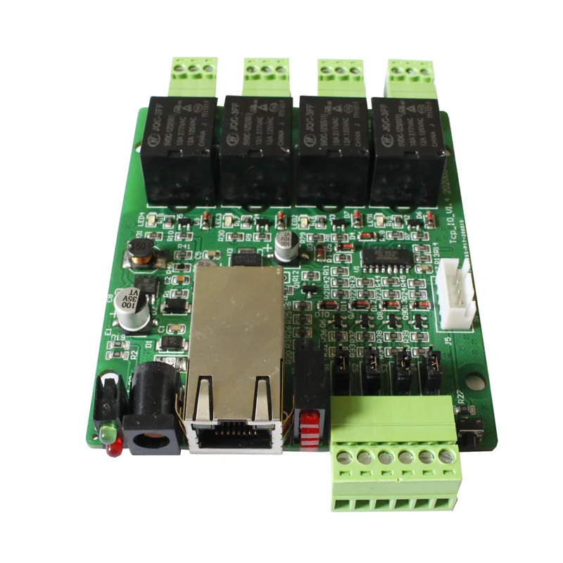 Ethernet Network Interface TCP/IP Control 4-way switch Board Relay Board
