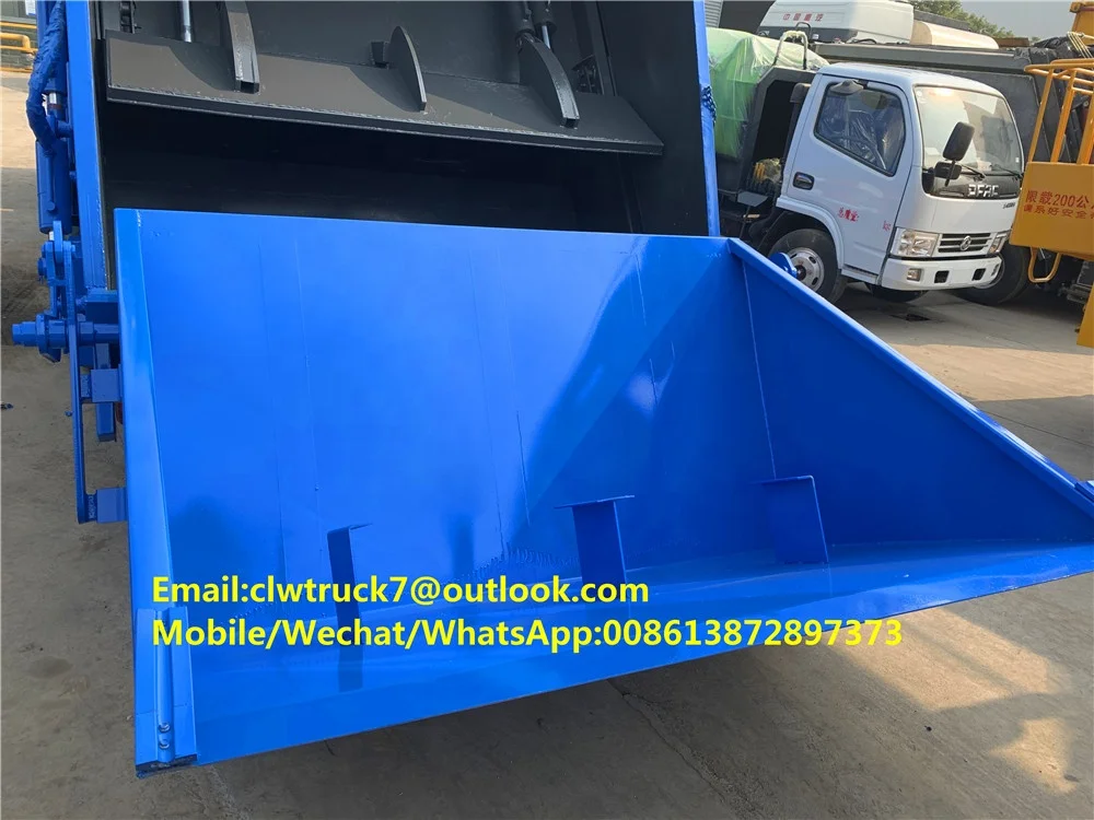 Right hand drive 10 tons Hydraulic Garbage Compactor Truck 6 Wheels trash compactor truck for sale