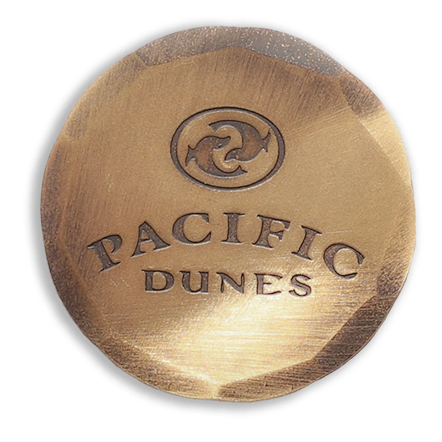 2024 antique nickel stamped logo pure cooper golf club ball marker