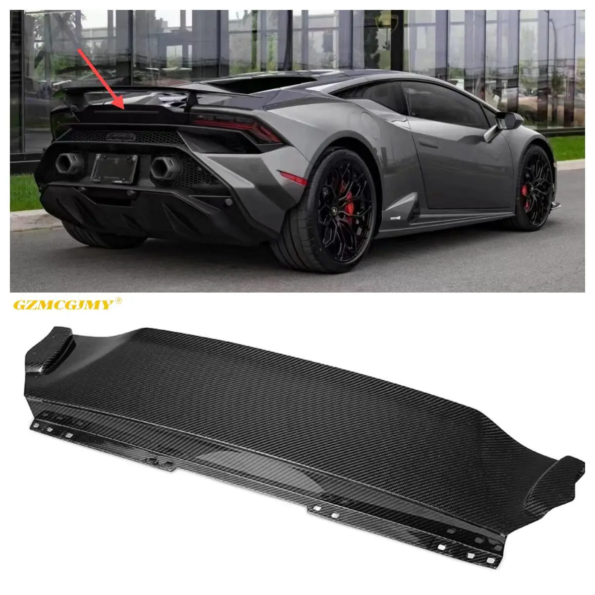 High quality 580 610 EVO car base suitable for Porsche 580 610 EVO RWD style dry carbon fiber base