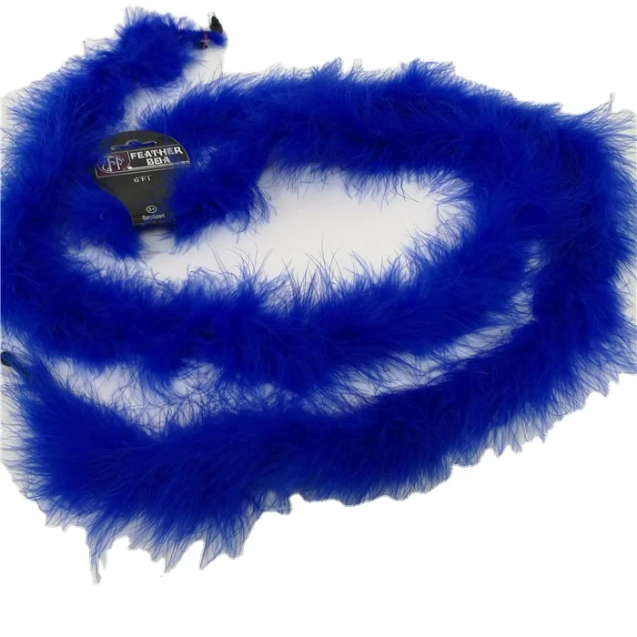 Factory Wholesale Royal Blue Marabou Boa Feather Boa for Decoration