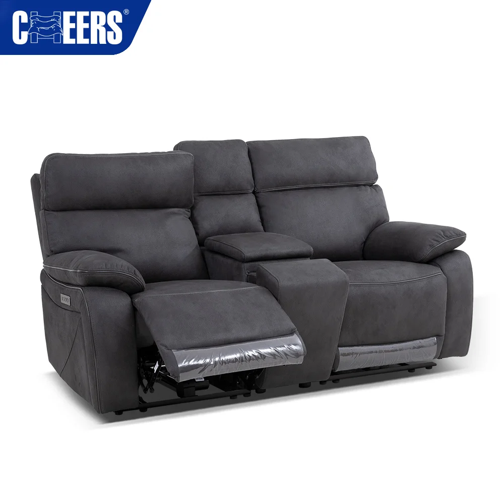 MANWAH CHEERS Power Fabric Recliner Living Room Sofa Set 3 2 1 Affordable Sofa Set Furniture for Home Living Room
