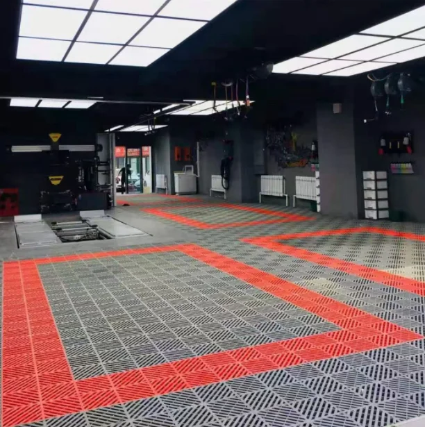 Plastic Car Wash Splicing Grid Grille Interlocking Garage Floor Carwash Grating Mats Anti Slip Pp Removable