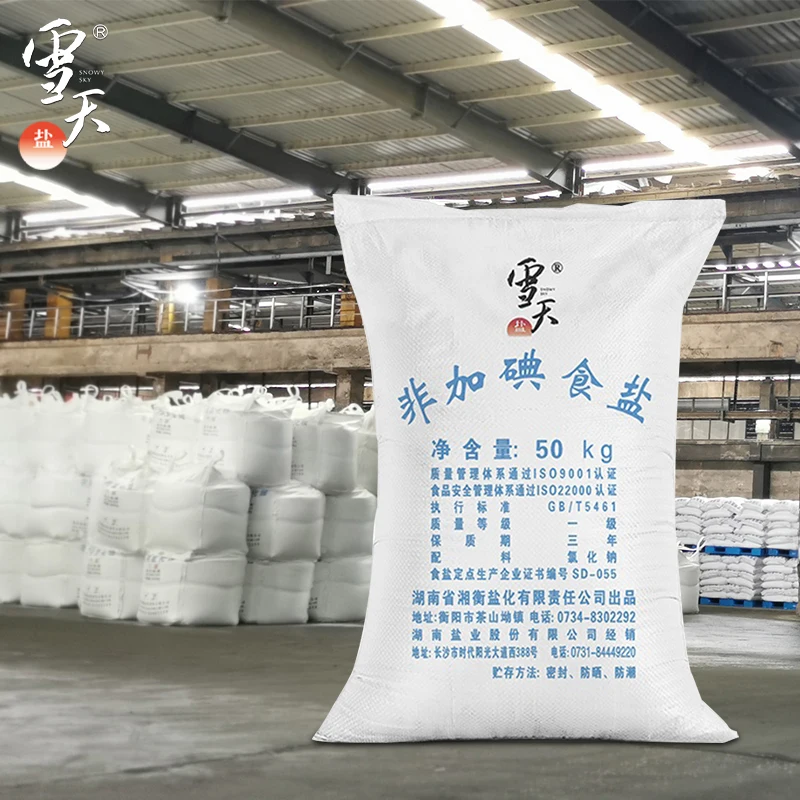 SNOWY SKY Cheap Price Industrial Grade No Iodized Salt chinese salt  pure mineral salt