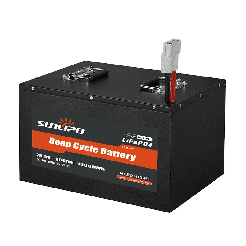 Low price Deep Cycle Lifepo4 Lithium Battery 72V 200AH Rechargeable Long-lasting Boat Battery