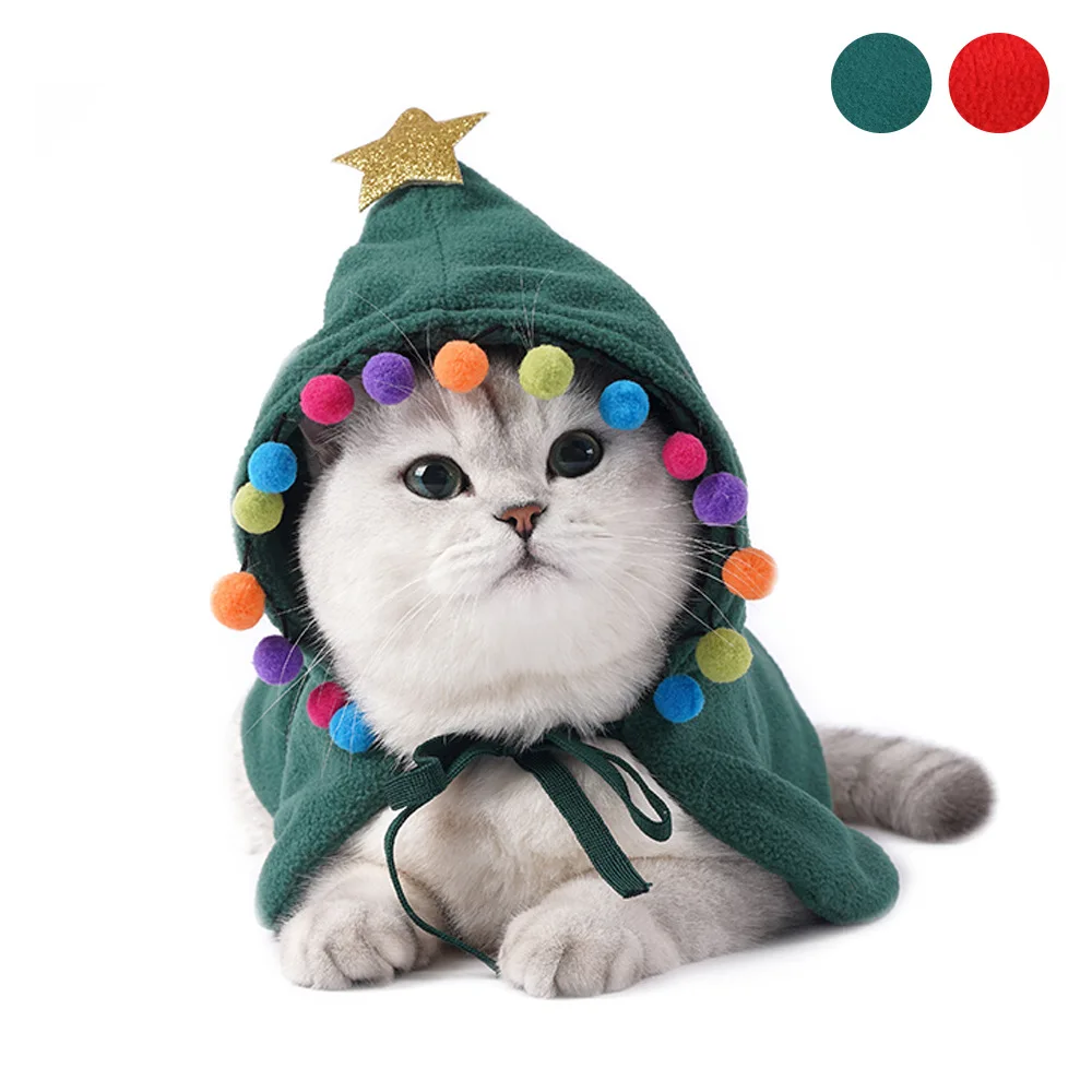 New Pet Clothes New Christmas Halloween Translations Funny Cat Clothes Cloak