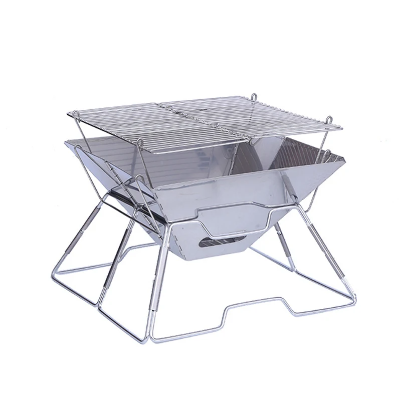 OEM ODM Manufacturer Supplier Camping Barbecue Folding portable BBQ Grill outdoor stainless steel stove