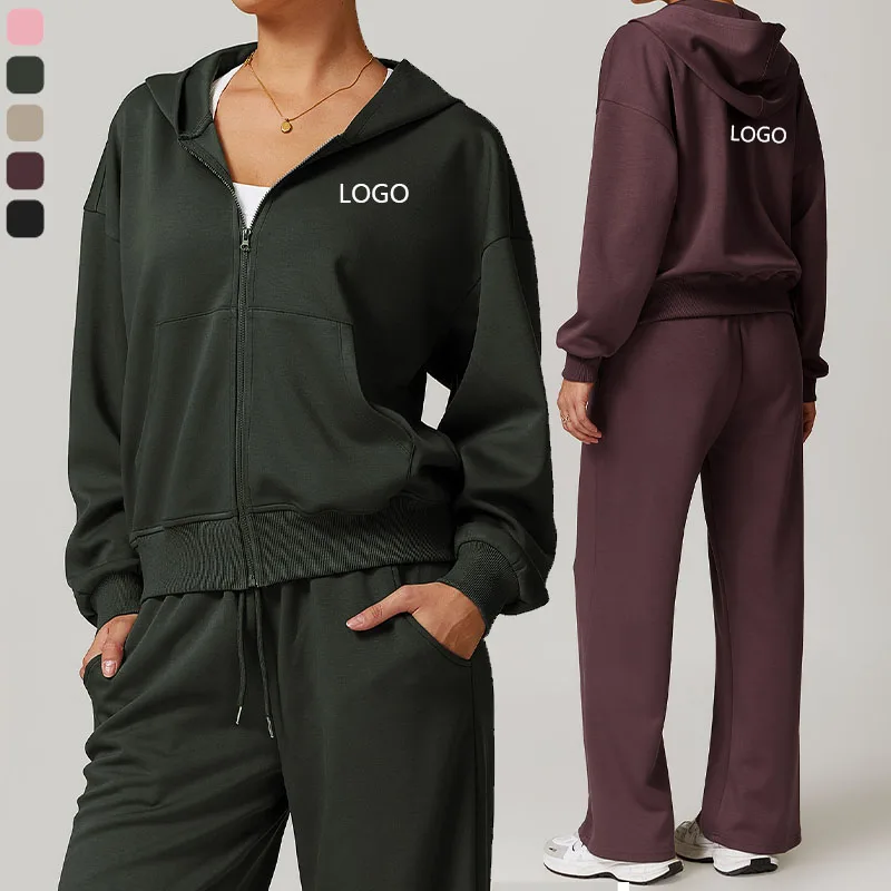 XW-DWT8952 Front Pocket Zip Fitness Sportswear Hooded Gym Wholesale Custom Yoga Race Sports Jacket For Women