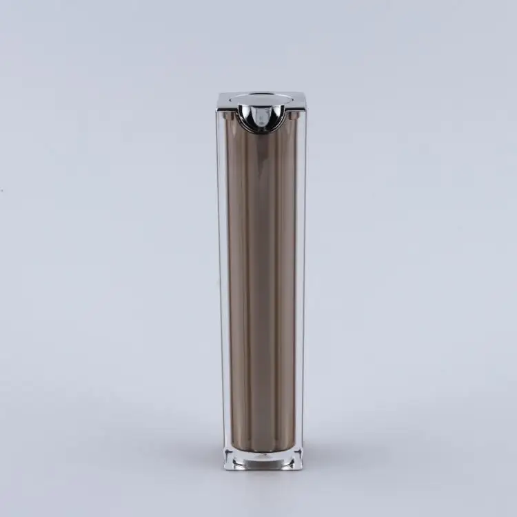 Square Bottom Plastic Bottles  Empty  Acrylic Lotion  bottle  Customized  Cosmetic Packaging