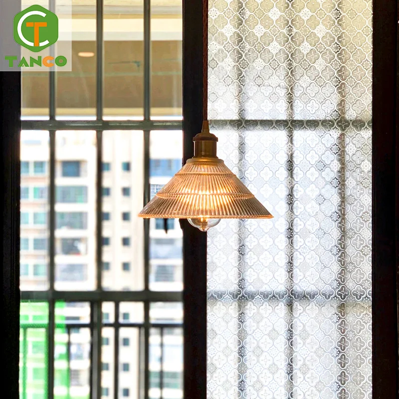 Pvc adhesive-free static cling glass window tint film for home/office