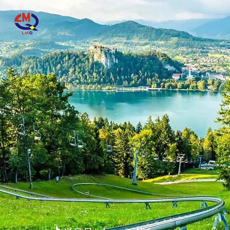Scenic Spot Adventure Amusement Park Rides Outdoor Challenge Game Alpine Single Rail Park Mountain Roller Coaster Track Pulley