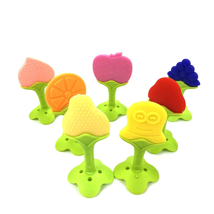 2021 New Type Hot Sale Bpa Free Baby Teether Food Grade Silicone Teether