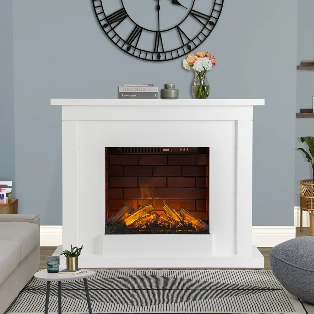 Modern Wall Mounted Remote Freestanding LED Wholesale Prices Led Fireplace Electric With Mantel
