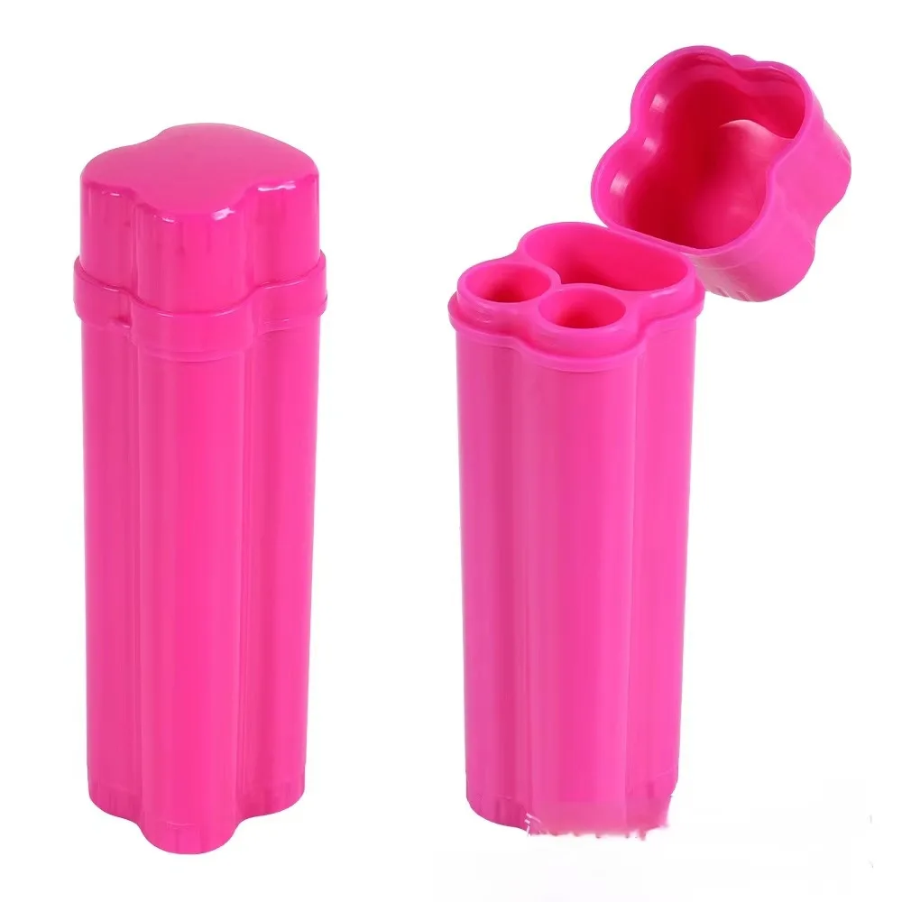 3 In 1 Wholesale Portable Plastic Cigar Lighter Holder Tubes Travel Case Custom Humidor Pocket Roll Cigar 2 PCS Cigarette Box