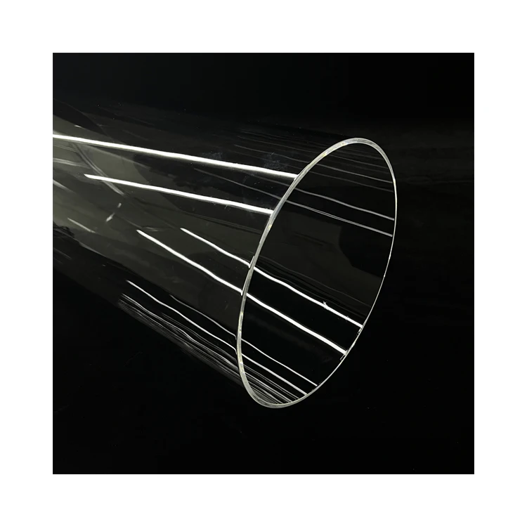 Customized large diameter quartz tube Heat resistant Transparent Quartz pipe Quartz glass tube