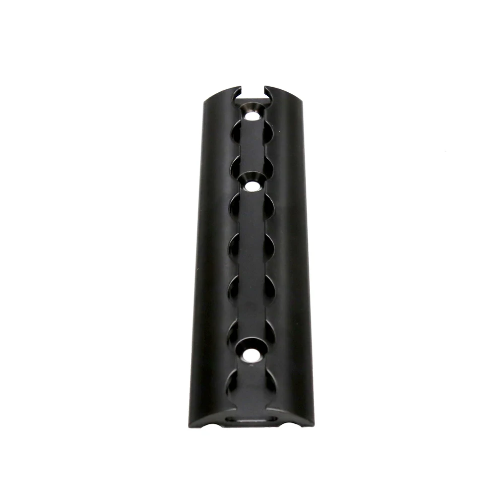 Black Coated Tie Down Aluminum L Track Rail for Transportation