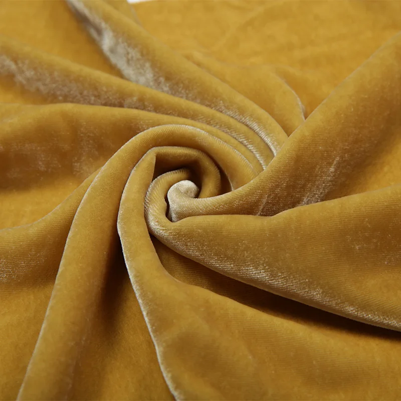 Top quality luxury velvet 100% silk velvet fabric super comfortable and soft for clothing