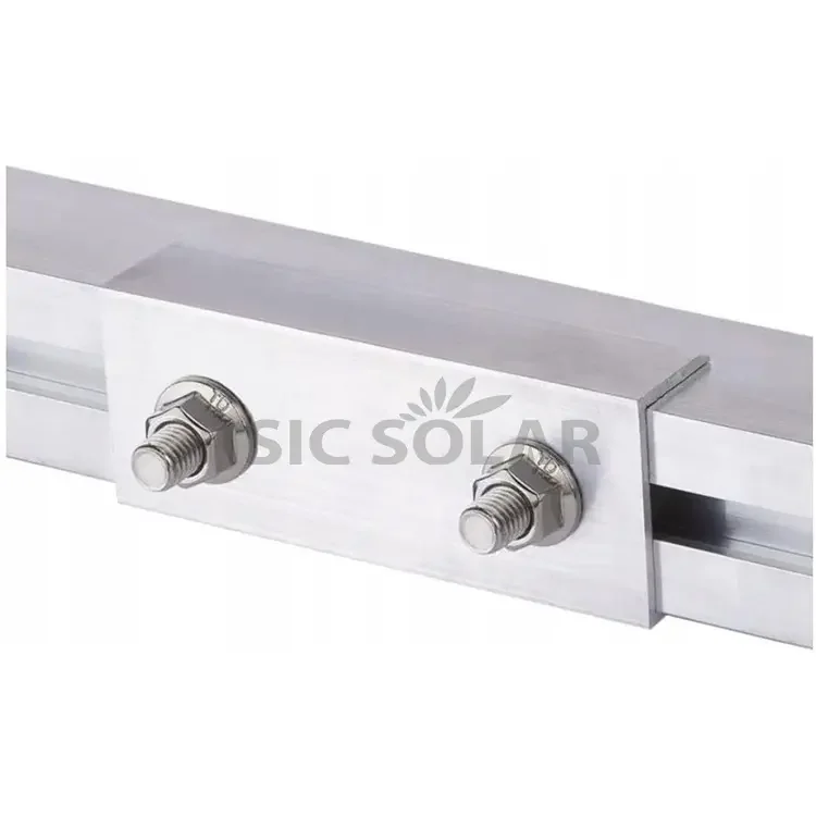 Solar Module Rail Connector for Mounting Aluminium Solar Mounting Brackets Rail Splice