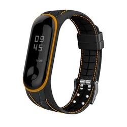 Ремешок силиконовый для смарт-часов Xiaomi Mi Band 3/4 сменный Браслет
