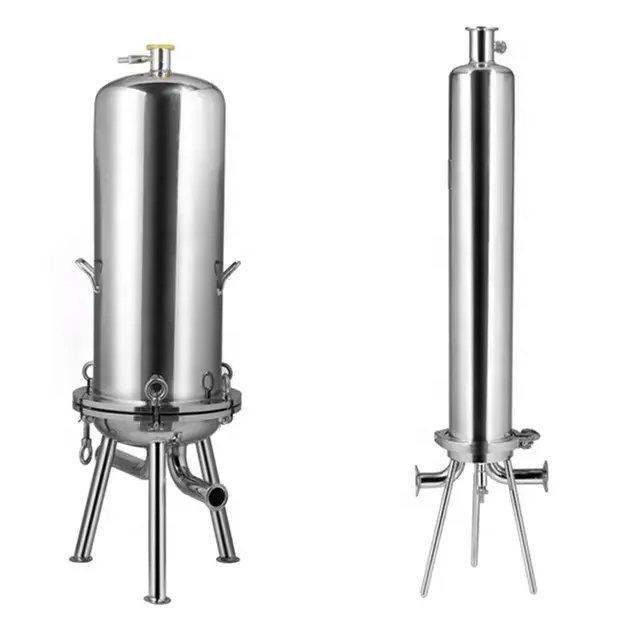 Stainless Steel 304/316L  multi core Filter Housing Liquid/oil/wine/beer/honey/syrup/paint filtration machine