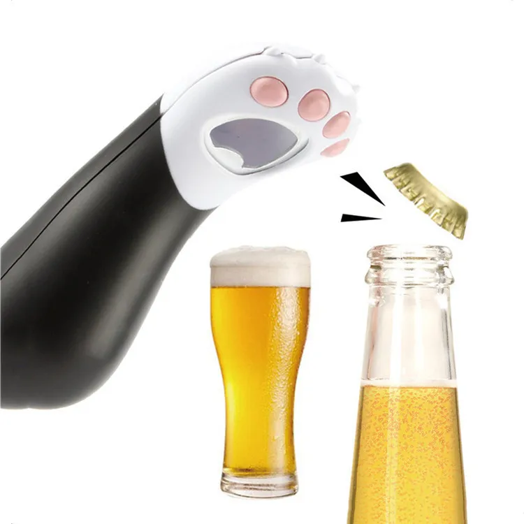 New Fashion Cartoon Cat Paw Shaped Beer Bottle Opener For  Bar Kitchen Tool