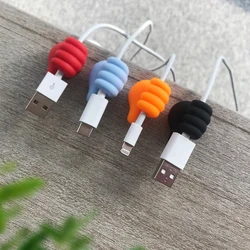 2022 Good Use Silicone Reusable Adhesive Clip Management Cables Organizer Wrap Charging Desktop Cable Holder