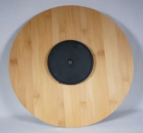 
Wholesale natural kitchen 2 tier round rotating bamboo lazy susan food serving display turntable 