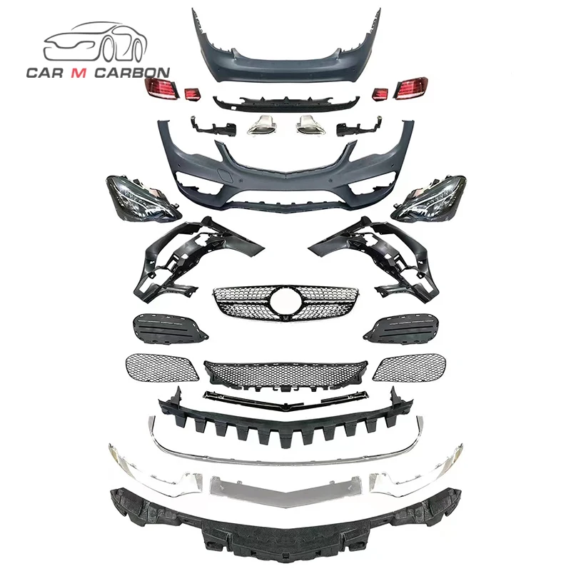 2009-2013Year W207 Car Bumpers For E200 E300 E250 Upgrade Body Kits E Class Coupe Old To New Facelift Conversion kit Headlight