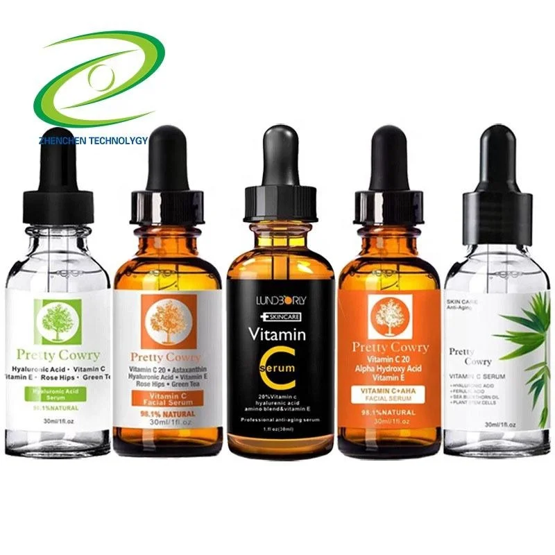 Skin care moisturizing whitening 100% nature anti aging vitamin c hyaluronic acid face serum