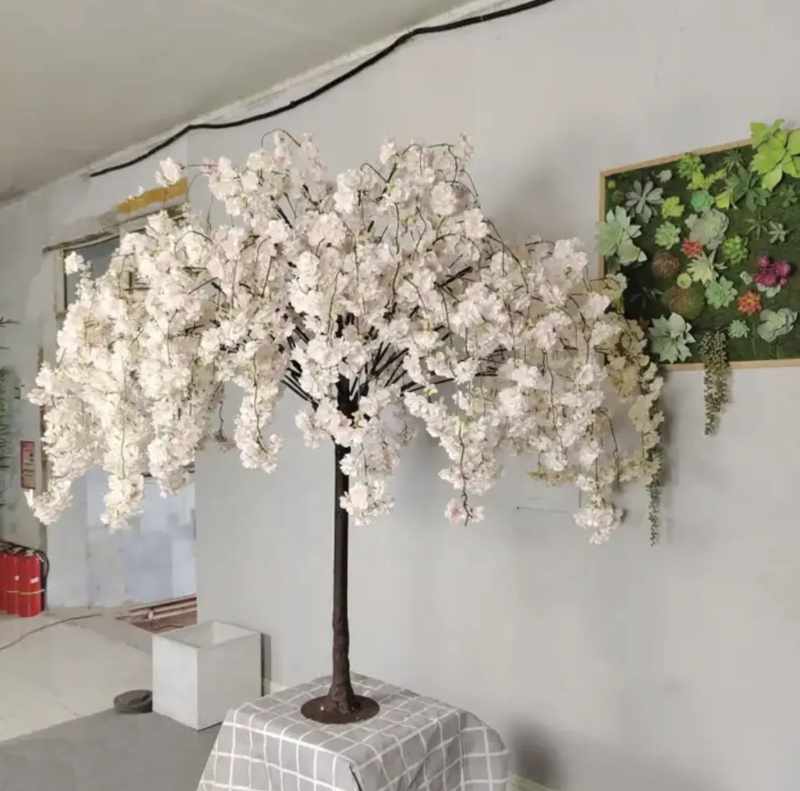 Customized High Quality Artificial Cherry Blossom Flower Trees For Hotel  Wedding Decoration