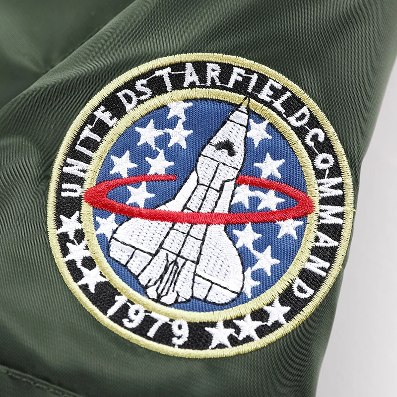 2021 новая стильная мужская ветровка Air force Spaceman нейлон ma-1 летная куртка НАСА мужские куртки-бомберы