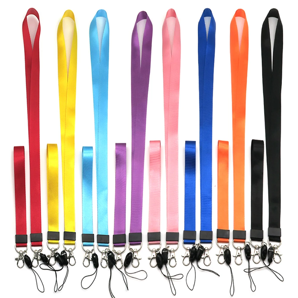 Black Plain Lanyard Plain Black Lanyard