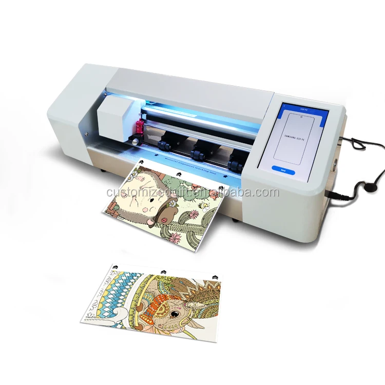 Custom Fully Automatic Gift Mobile Phone Screen Protector Tpu Hydrogel Cutting Film Machine Smartphone Skin Die Cutting Machine