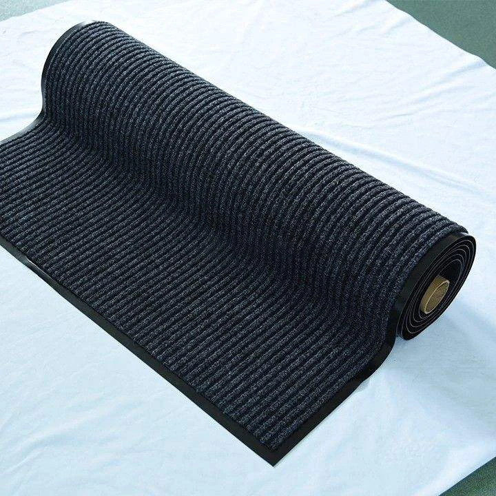 Enhance Safety with Non-Woven Twin-Ribbed Anti-Slip Entrance Mat for Welcoming Guests with a Durable PVC Floor Mat