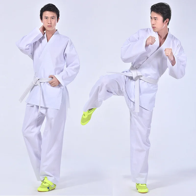 Wholesale Wkf Karate Gi Kata Uniform 90 polyester 10 cotton Fabric Customize Unisex Oem