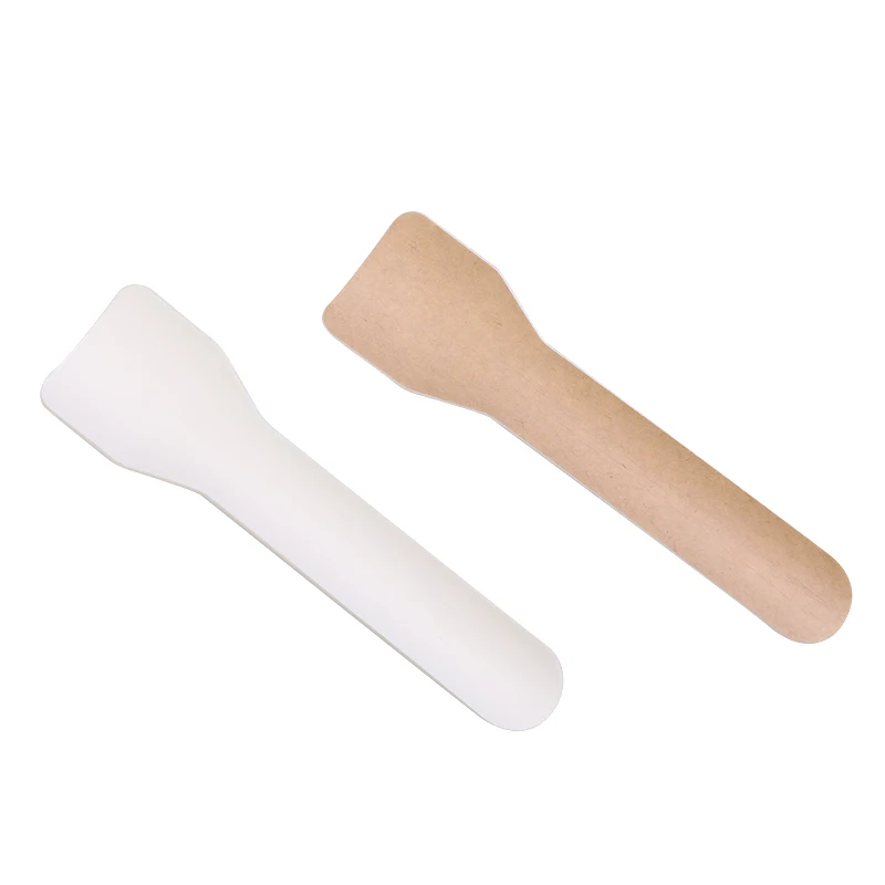 Natural disposable paper cutlery bio degradable spoon fork knife cutlery set