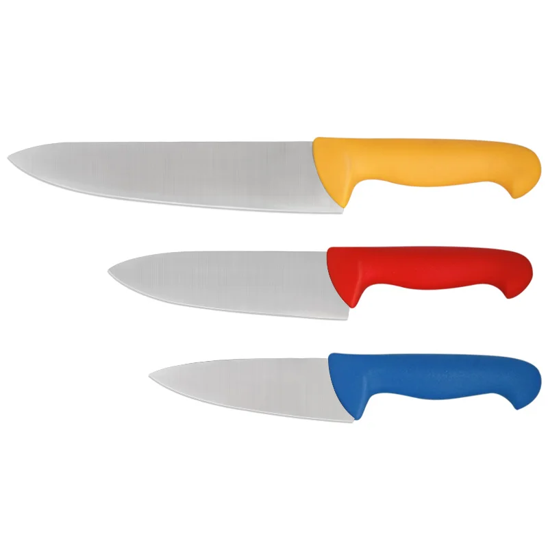 Factory Wholesale Slaughter Knife Stainless Steel Kitchen Boning Knife Butcher Knife With Colorful Plastic Handle