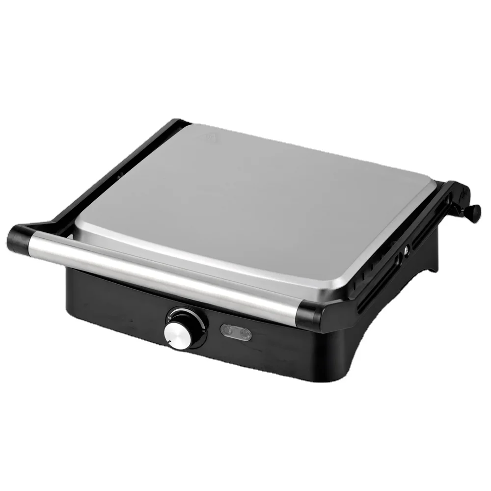 2021 Новый СС крышка + ручка из нержавеющей стали 4-ломтиковый Panini Электрический контактный