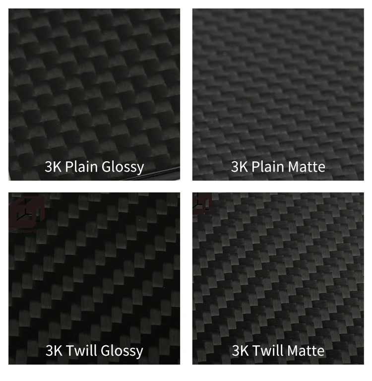 High strength durable light 1k carbon fiber board composite sheet 500mmx500mm