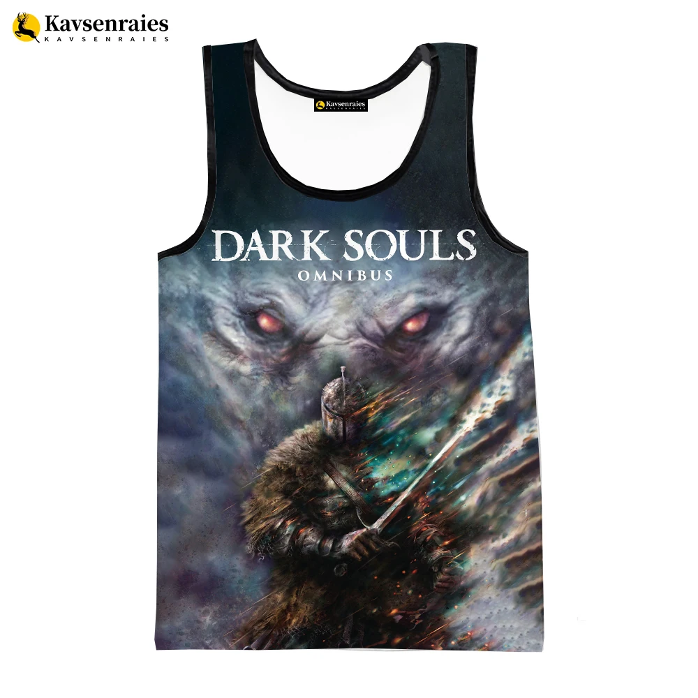 2023 Game Dark Souls 3D Digital Printing Tank Top for Men Hot Custom All Over Print Graphics Sleeveless Tops Printed 3D T shirts