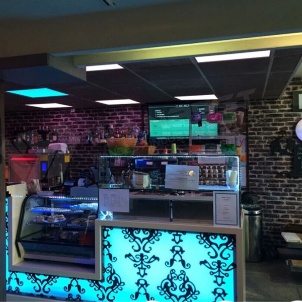 Translucent Stone Flower Pattern LED Foldable Bar Counter Hot Sale Onyx Bar Counter Set